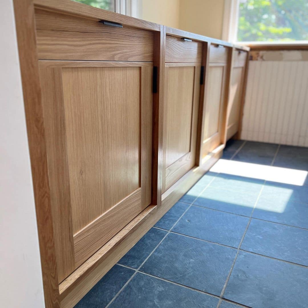 Bar Cabinets - White Oak
